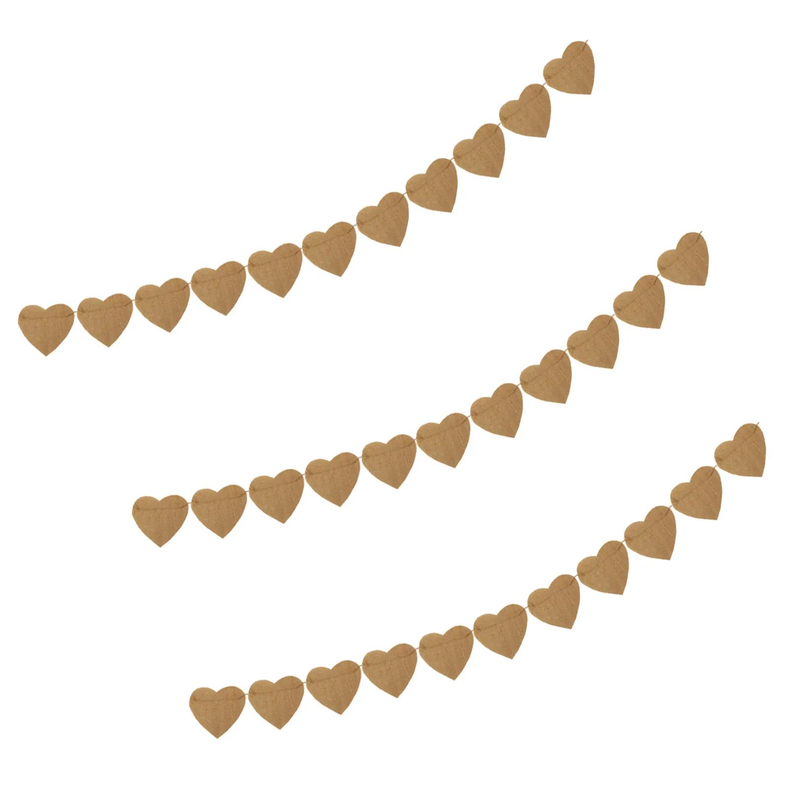 

Гирлянда из 48 сердечек для Дня святого Валентина, декор из мешковины в деревенском стиле для вечеринок, свадеб, юбилеев, украшение интерьера