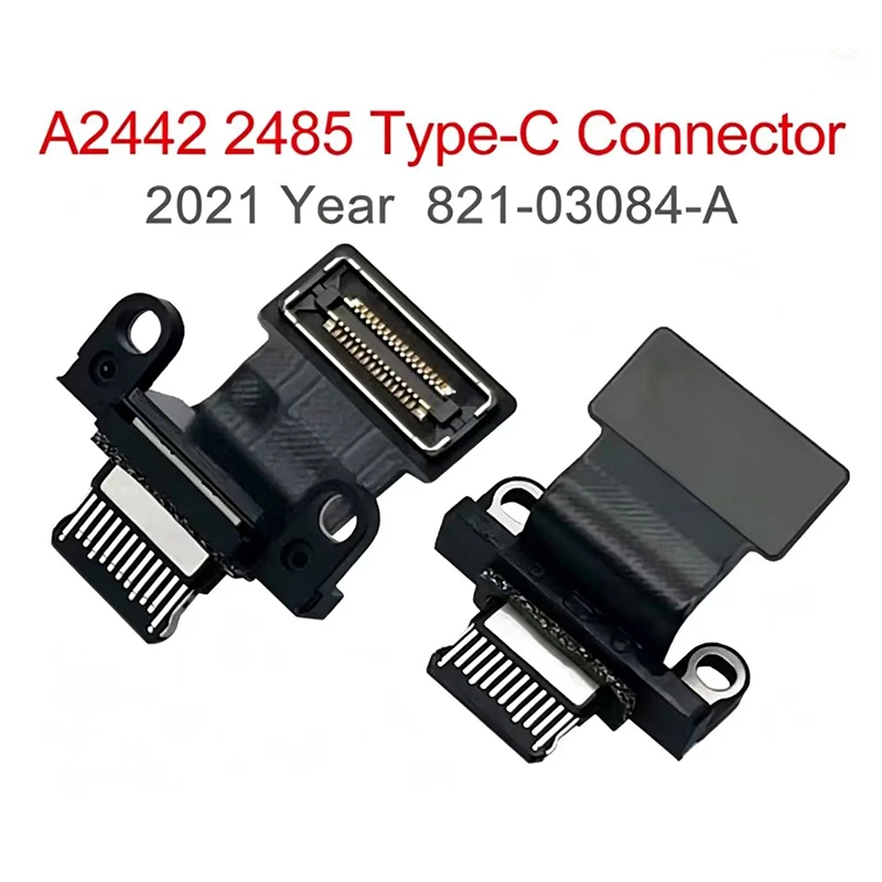 Nuevo Conector de Alimentación y Audio USB Tipo-C A2442 A2485 para Macbook Pro 14" 16" A2485 A2442, Conector de Alimentación para Portátil 821-03084-A