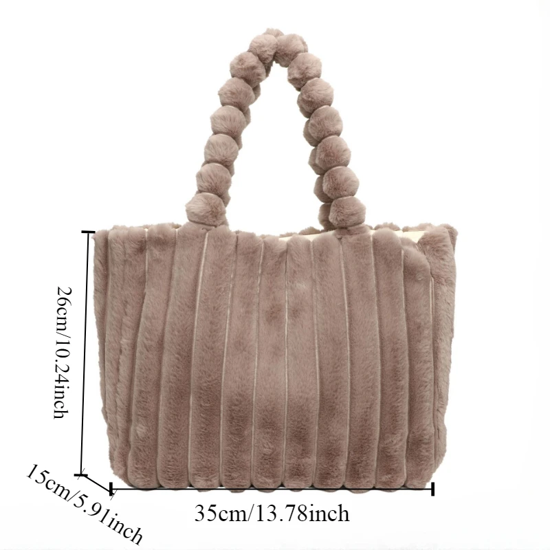 New Fashionable Flow Large Capacity Casual Lightweight Corduroy Bag Fashionable Street One Shoulder Handbag