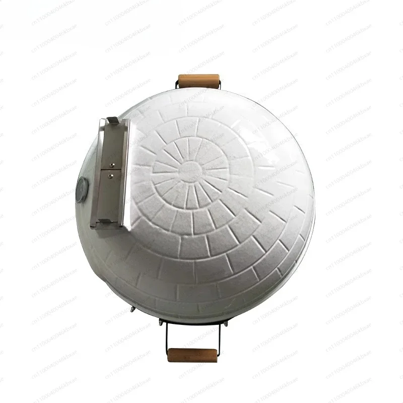 21-Inch White Pizza Oven, Family Gathering Outdoor BBQ Portable Baked Pizza Oven Baked Bread Oven