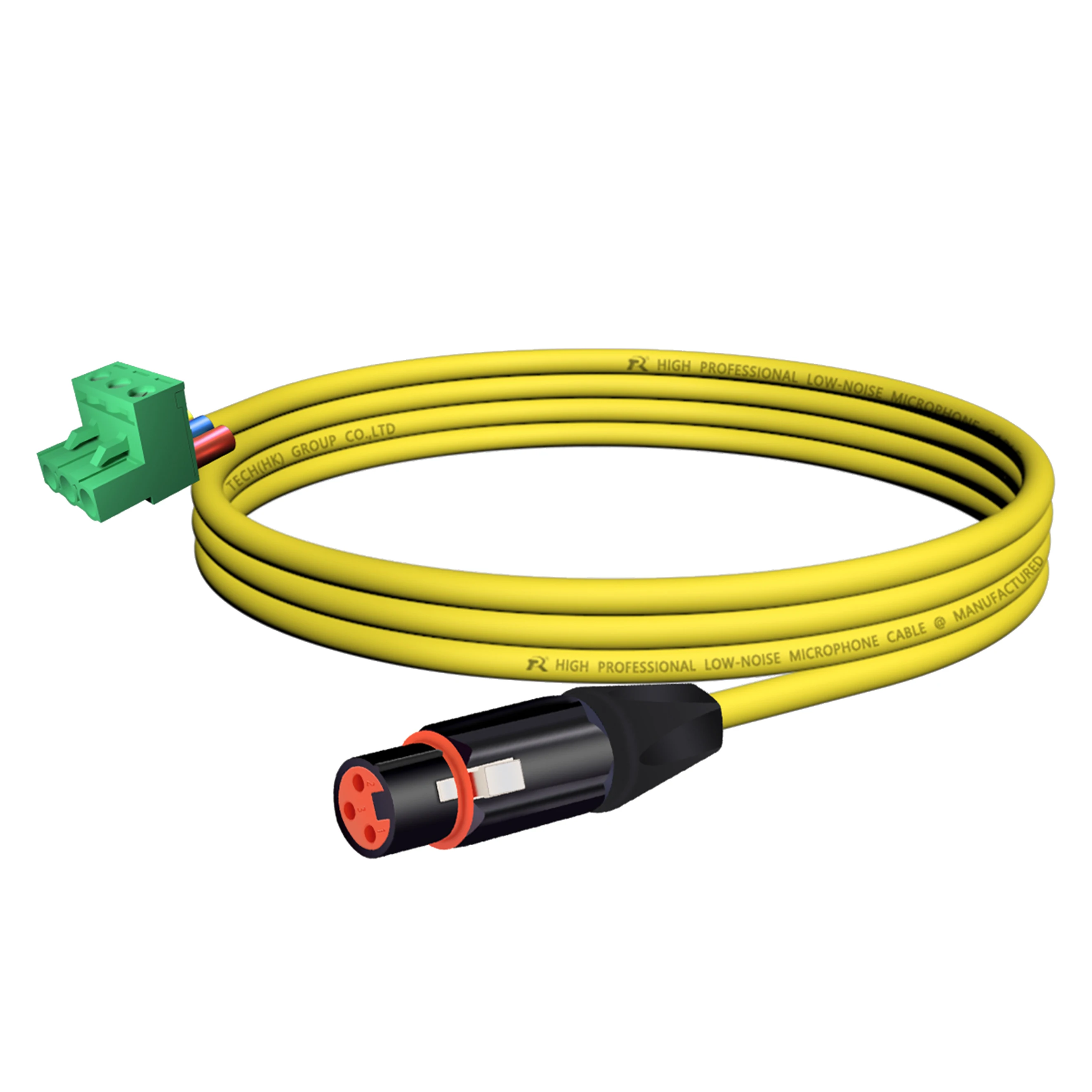 3-adriges XLR-auf-Phoenix-Terminal-Audiokabel ​ Entwickelt für Audio- und Industrieverbindungen, geräuscharm, symmetrische Audioübertragung – Detail 11