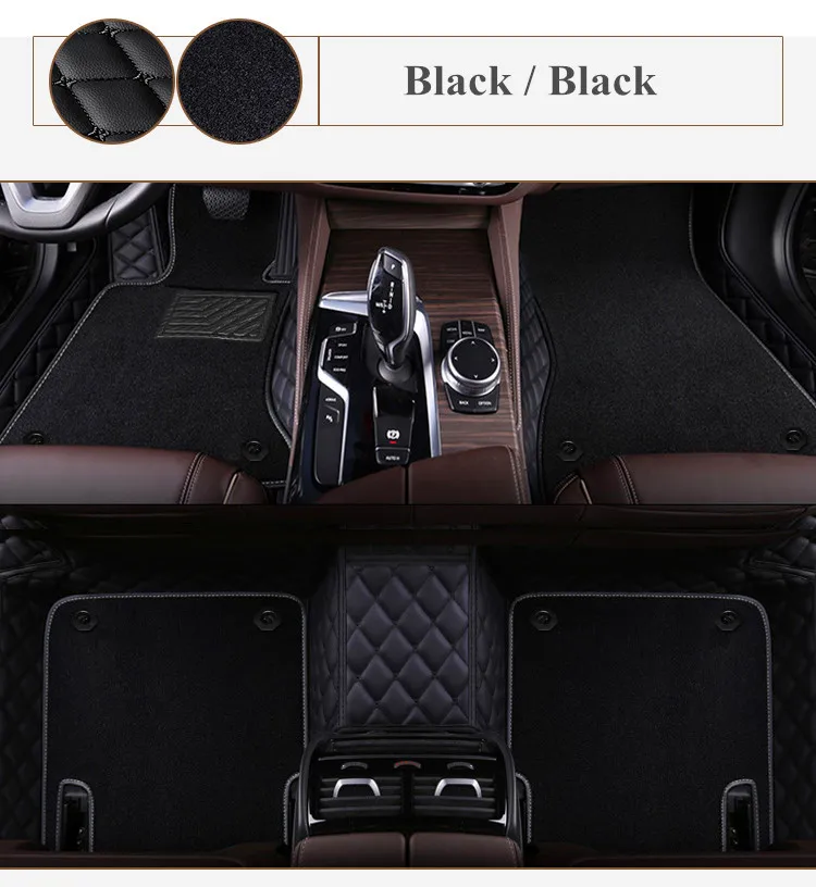 Best quality! Custom special car floor mats for Toyota Land Cruiser Prado 150 2022-2010 7 seats waterproof double layers carpets