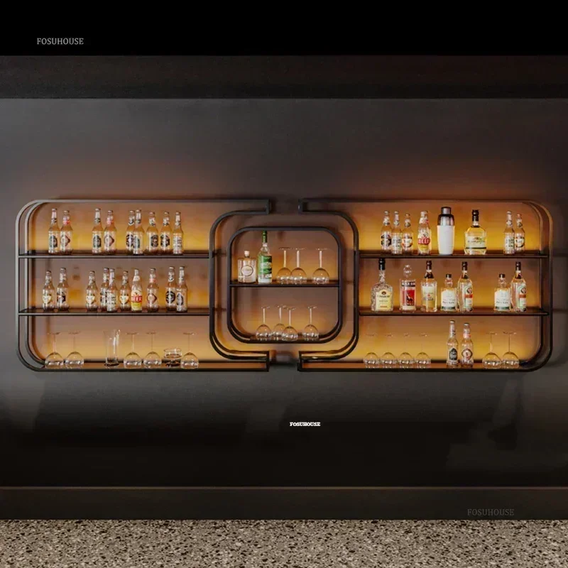 الشريحة عرض خزانة زجاجية النبيذ زجاجة حامل النبيذ الثلاجات شريط المنزل وحدة الزاوية القهوة بار الأثاث شريط صغير Vitrines #4