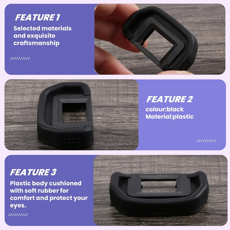 Eysim-Eyecup de caméra 18mm Eb, protecteur de viseur de remplacement pour IL Eos 80D 70D 60D 77D 50D 5D 5D Mark Ii 6D 6D Mark Ii 40