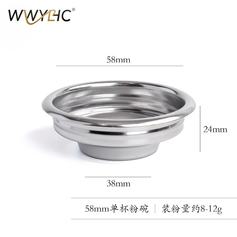 Suitable for Coffee Machine Powder Bowl 51/54/58 Mm Single Part Double Cup Handle Filter