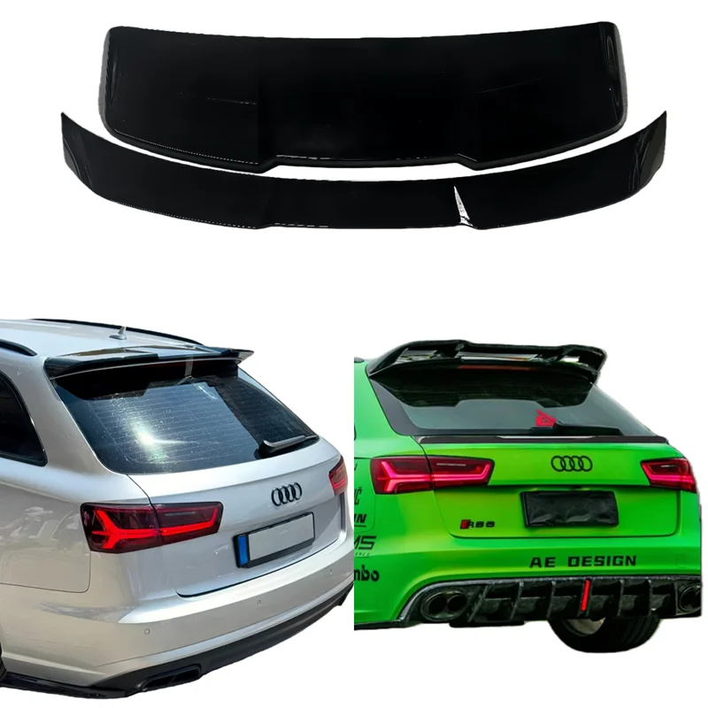 Für Audi A6 RS6 4G C7 Dachspoiler 2011 bis 2018 Avant Sportsline Style Auto Heckspoiler Flügel Lippe Hochwertiges ABS Bodykit