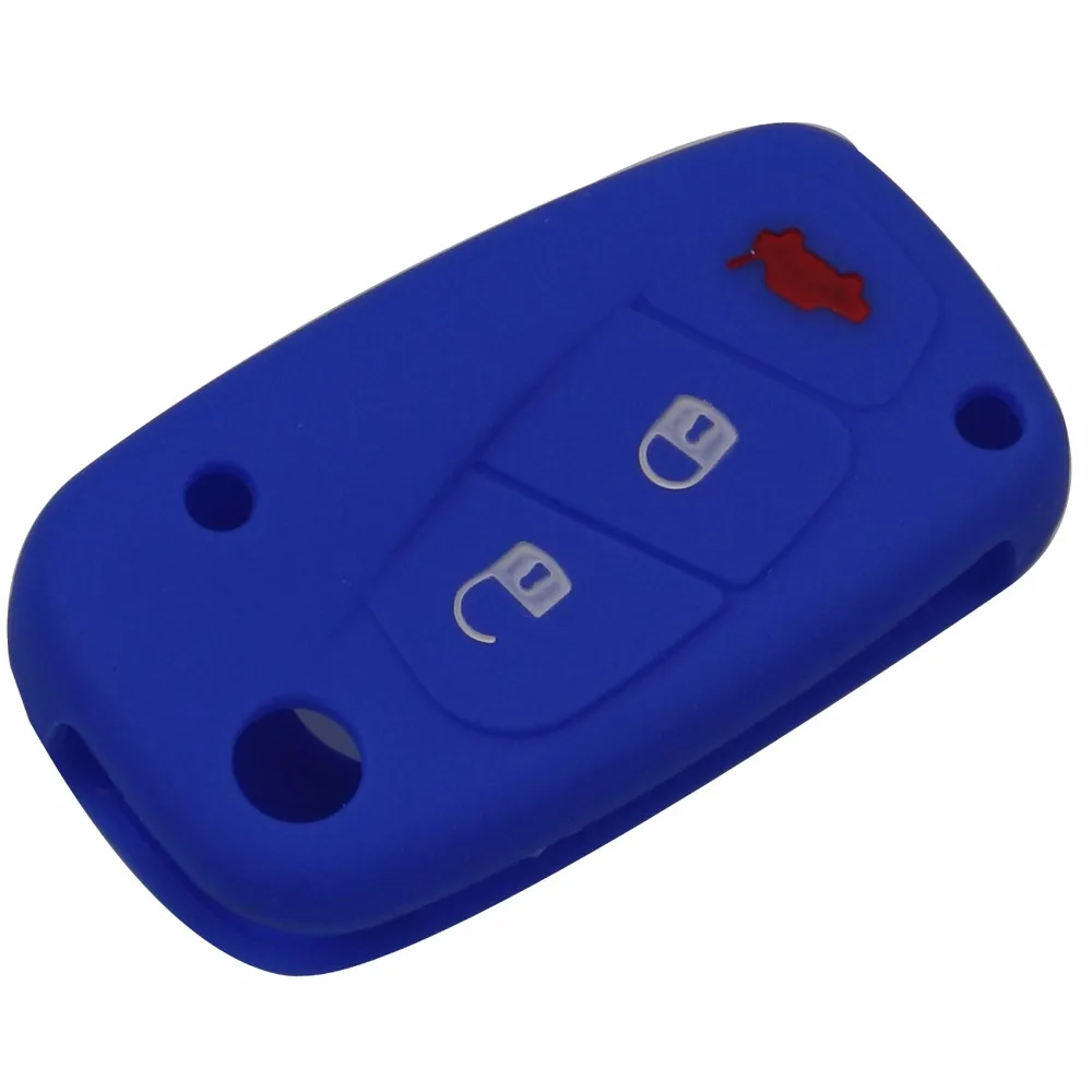 Jingyuqin 3 pulsanti In Silicone copertura della cassa chiave dell\'automobile Per FIAT /Panda /Stilo /Punto /Doblo /Grande /Bravo 500 Ducato /Minibus