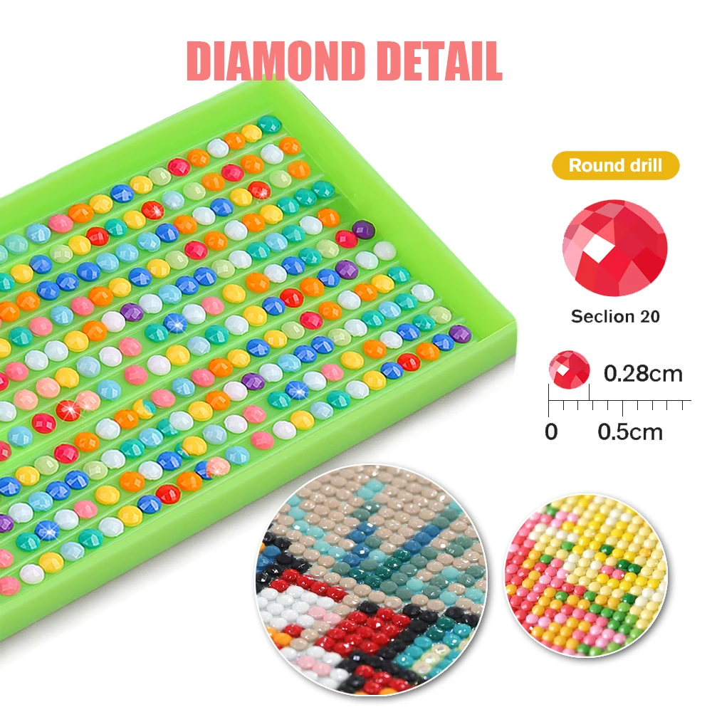 5D Cartoon Diamond Painting Cross Stitch Set Star Girl Diamond Mosaic Embroidery Suitable for Children DIY Gifts Home Decoration