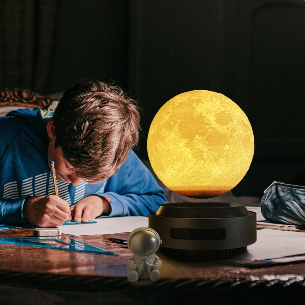 HCNT Factory Price Levitating Moon Lamp Magnetic Automatic Lifting Birthday Gift High Technology