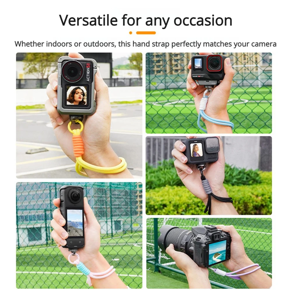 Camera Quick Release Wrist Neck Strap Hand Rope for Insta360 X4/X3 DJI OSMO 360 Pocket3/2 Gopro 13/12 DSLR Cameras Accessories