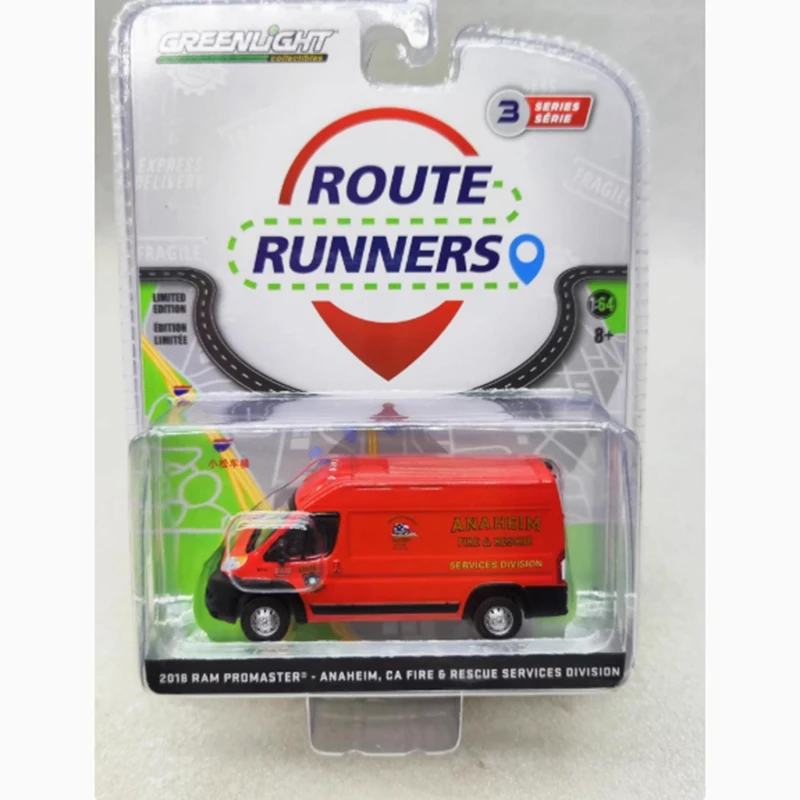 

GreenLight 1:64 2018 Ram ProMaster 2500, модель пожарно-спасательного автомобиля с высоким крыше, классический сувенир для взрослых, подарок, статический дисплей