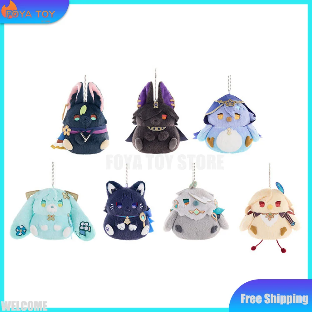 Neue Original Genshin Impact Reunion Circle Serie Blindbox Anzieh-Plüschpuppe Mystery Box Raumdekoration Sammlerstück Geschenk