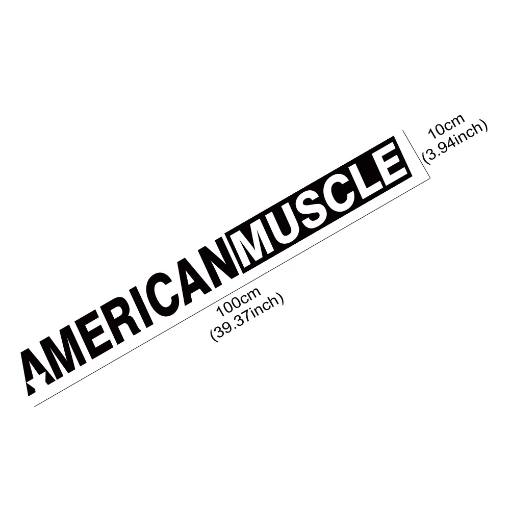 1Pcs Holographic Vinyl American Muscle Car Sticker Front Windshield Decal Waterproof Sport Auto Exterior Styling Accessories 5