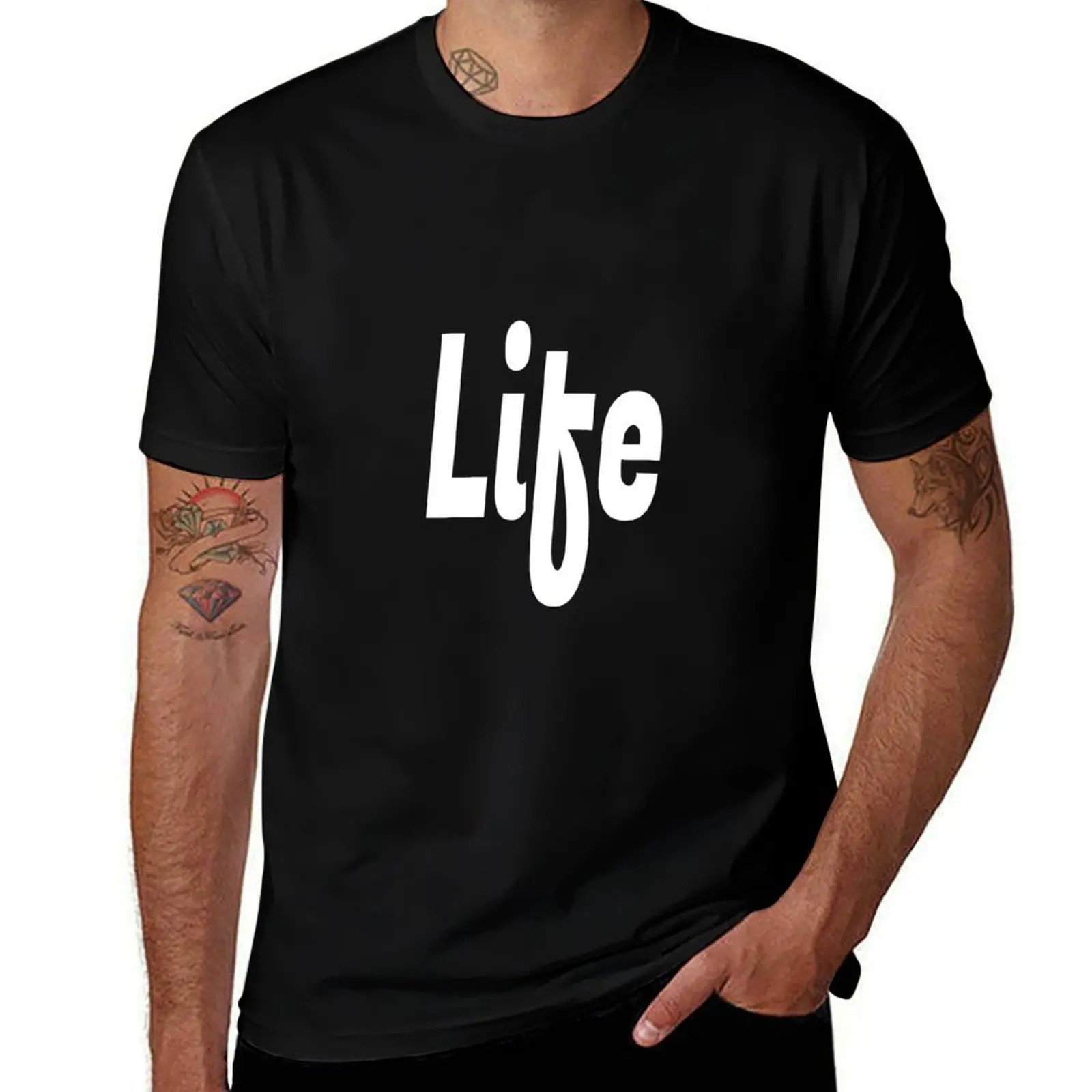 Life, One Word, Quotes, quick inspiration, motivation T-Shirt shirts graphic tees baggy shirts mens designer t shirt