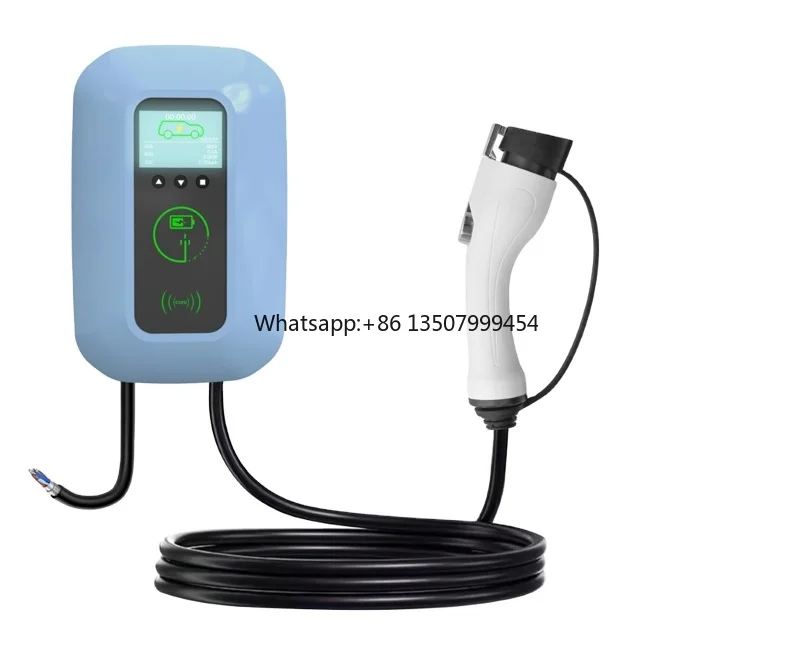 

New Type1 32A 7KW Electric Vehicles Ev Wall Charger Station Wi-fi App Control Evse Charging Box Pile for USA