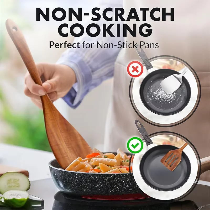 Wooden Kitchen Utensil Set Nat - Home Cooking Utensil Set ulasan dan harga