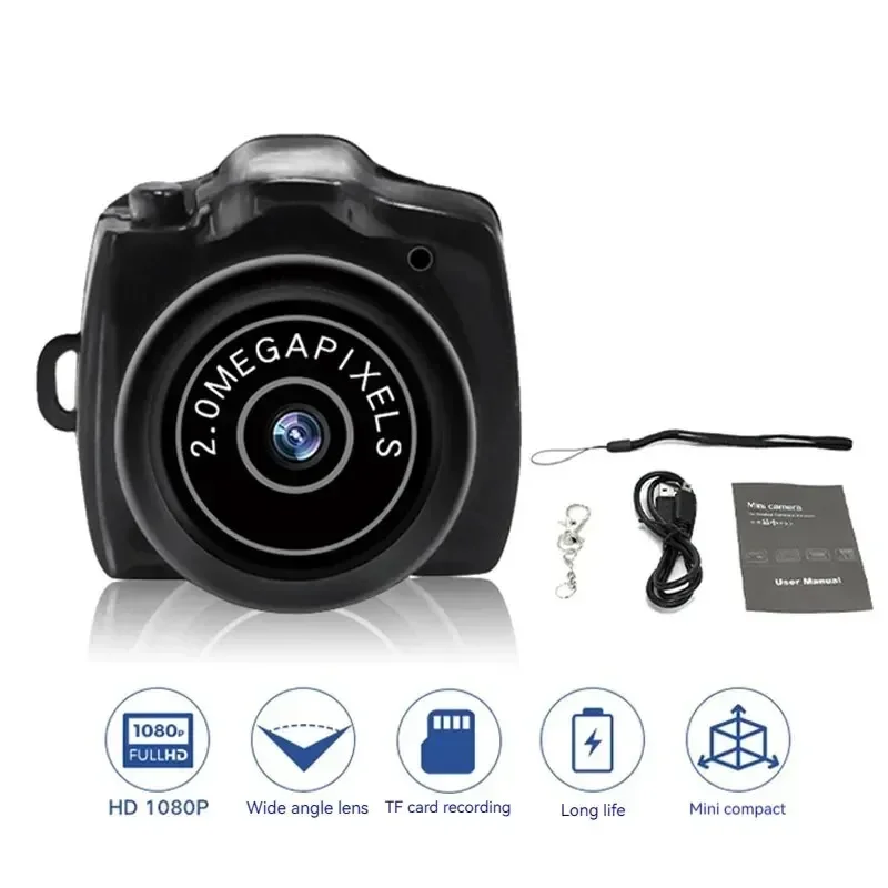 

NEW Mini Camera Portable HD Video Audio Recorder Webcam Y2000 Camcorder Small DV DVR Security Secret Nanny Sport Micro Cam