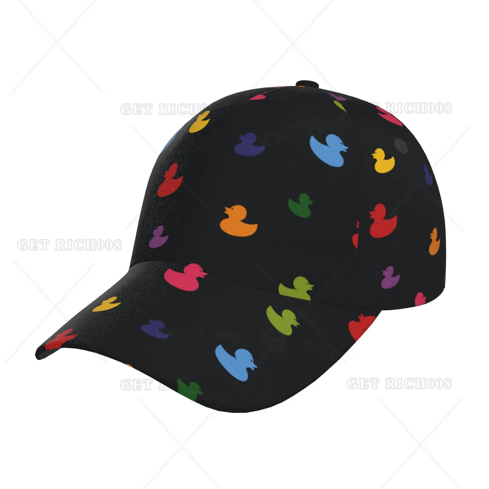 

Colorful Ducks Print Hats Fashion Sun Cap Adjustable Baseball Hat for Men and Women Sports Outdoor One Size Print