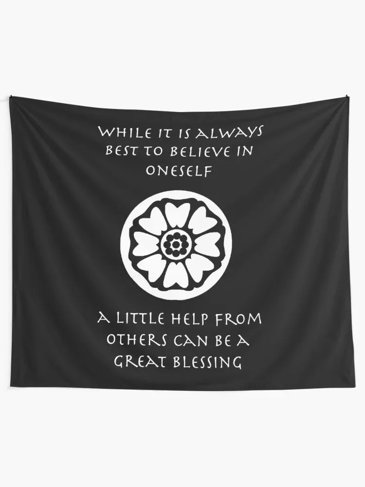 A Little Help From Others Can Be A Great Blessing - Iroh Quote Tapestry Aesthetic Room Decor Home Decorations Tapestry