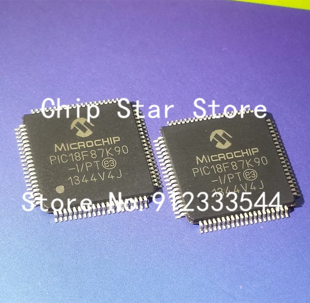 2-50 Uds PIC18F87K90-I/PT PIC18F87K90 TQFP80 8Bit MCU Flash PIC18 familia PIC18F K9x serie microcontroladores 100% nuevos y originales