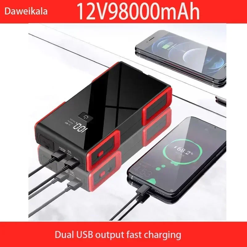 12V98000mAh Auto Starthilfe High Power Notfall Batterie Booster Start-up Netzteil für 12V Auto Batterie rettungs Mobilen Lade