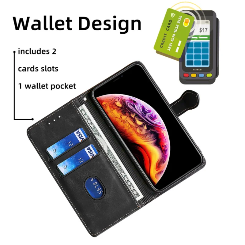 Leather Flip Case for Realme GT Explorer, Realme GT 6 Magnetic Wallet Book Cover, GT Master Etui 2021