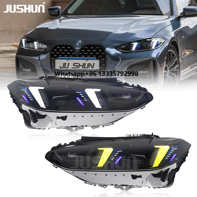 

JUSHUN Automotive Lighting System High Quality LED Headlights forBMW 4 Series G22 Headlights 2021-2024 Modified Headlights