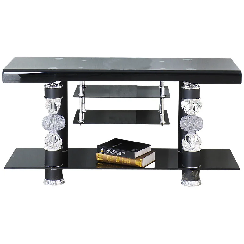 TV stand Modern simple tempered glass TV table, Middle Eastern furniture TV cabinet
