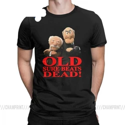 Vintage Statler And Waldorf Grumpy Old Retro T-Shirts for Men Crew Neck Pure Cotton T Shirt Short Sleeve Tees Gift Idea Clothes