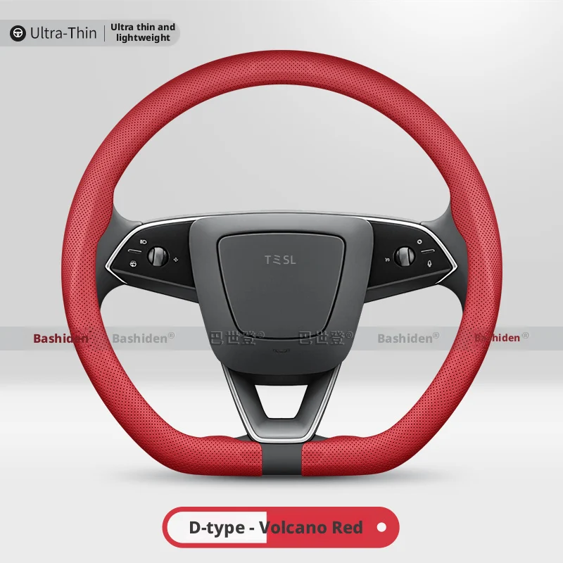 Lenkradbezug Rutschfest Atmungsaktiv Lenkrad-Zubehör für Tesla Model 3, Model X, Model S und Model Y (2019-2026)