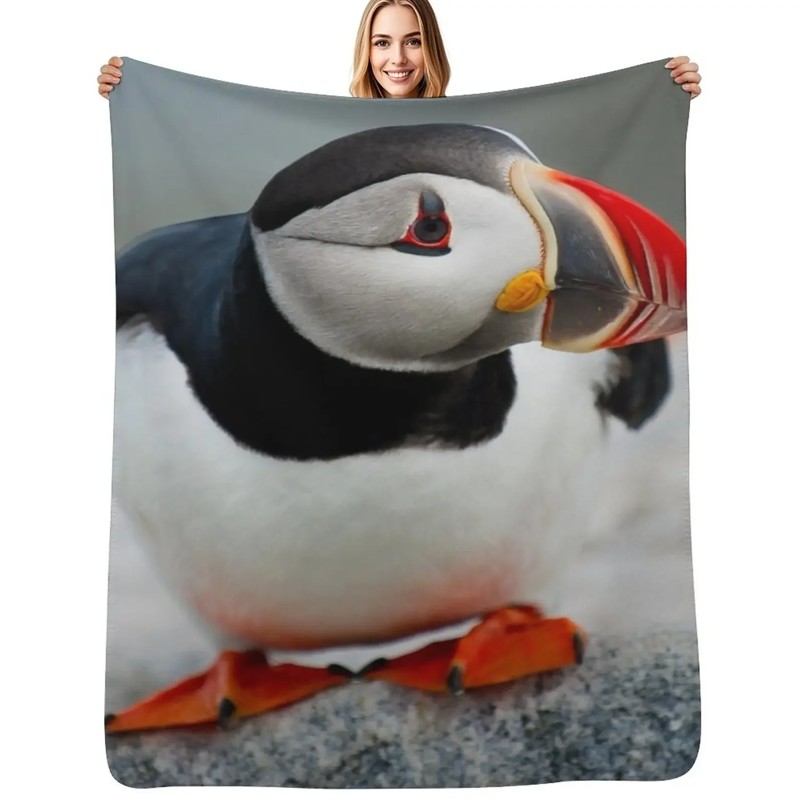 

Puffin Throw Blanket Soft Beds Hairys Beautifuls Blanket