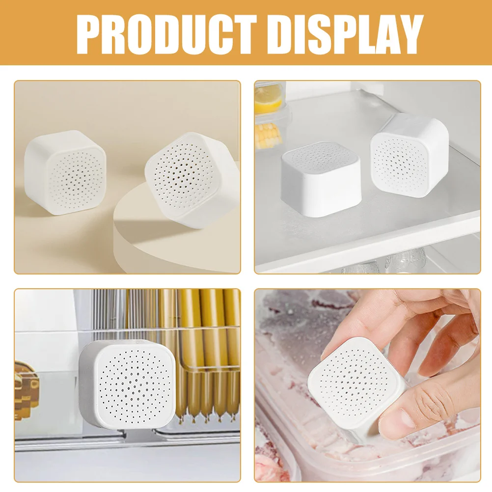 

6Pcs Refrigerator Odor Deodorizer Activated Charcoal Fridge Freshener Box Deodorization Case for Home Car Fridge Odor Deodorizer
