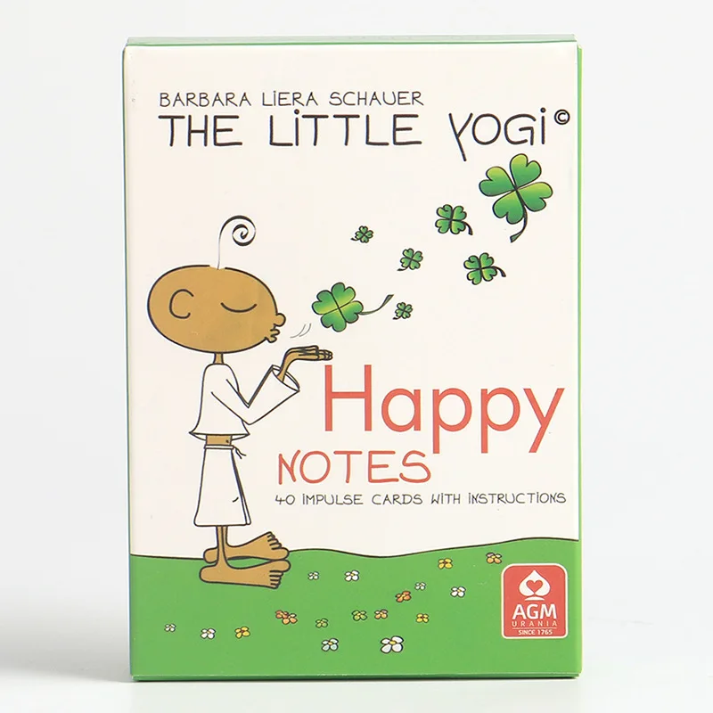 The Little Yogi Happy Notes Oracle A 40 Cards Fate Divination Deck Card Game Fortune Telling Game For Family Party Board Game