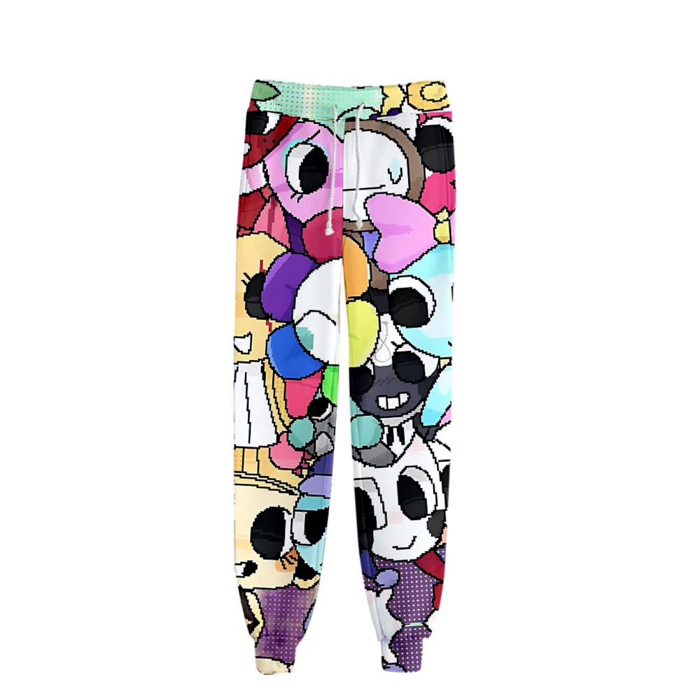 

Dandy's World аниме 3D спортивные штаны модные брюки для бега в стиле Харадзюку новые повседневные теплые брюки хип-хоп уличная одежда мужские/женские брюки