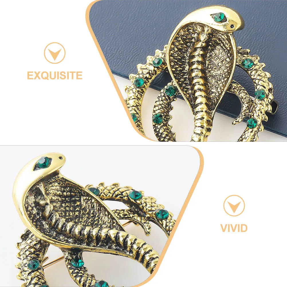 

Брошь для одежды, булавка со стразами, булавка для лацкана в форме змеи для женщин, декор одежды, шарф, шляпа, костюм, аксессуары для рюкзака