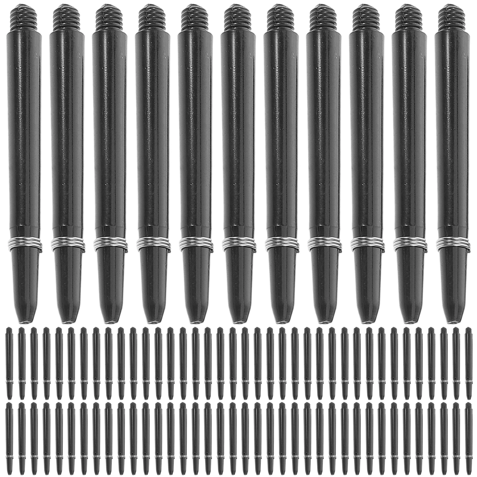 

100 set Replaceable Shafts Wear-Resistant Dart Rods Lightweight Durable Non-Slip Knurled Surface For Steel Tips Sport Accessory