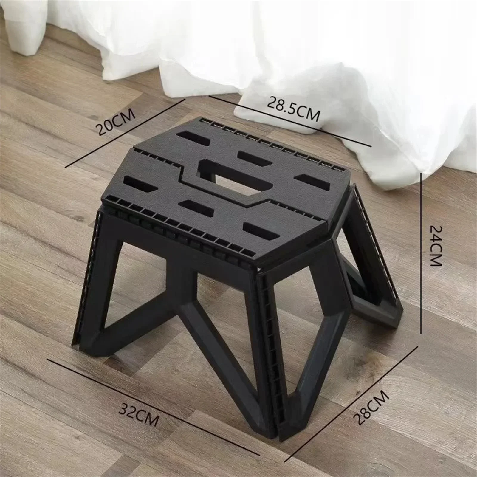 Outdoor Portable Folding Stool High Load-bearing Handle Design Durable Mini Chair Fishing Stool Square Stool Maza Camping