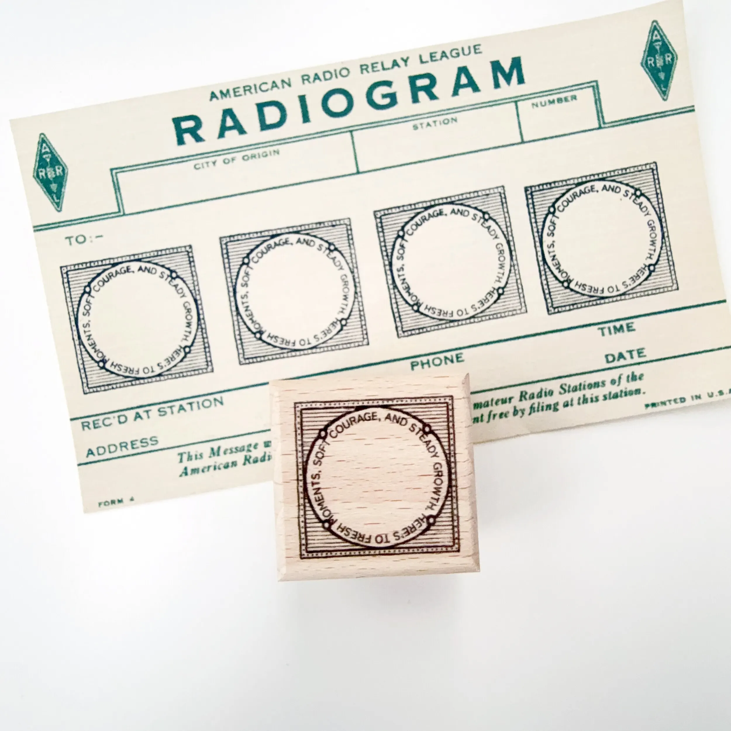 Twee wasberen Vintage Good View houten rubberen stempel voor doe-het-zelf scrapbooking fotoalbum kaarten maken