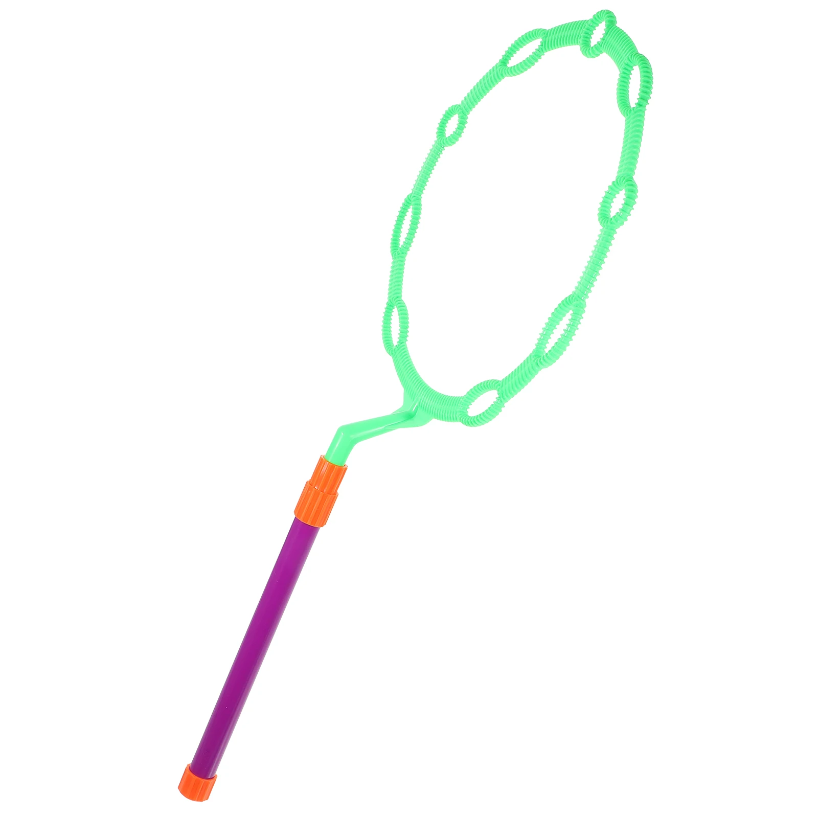 Pierścień do robienia baniek mydlanych na zewnątrz, z odłączaną rączką, duży i mały, narzędzie do robienia baniek dla dzieci, zielony.