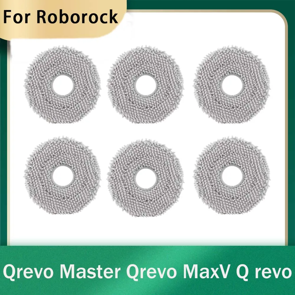 Paños de fregona para Roborock Q Revo Qrevo Master Qrevo MaxV Qrevo Pro Qrevo S P10 accesorios de Robot aspirador piezas de repuesto de trapo almohadillas de fregona