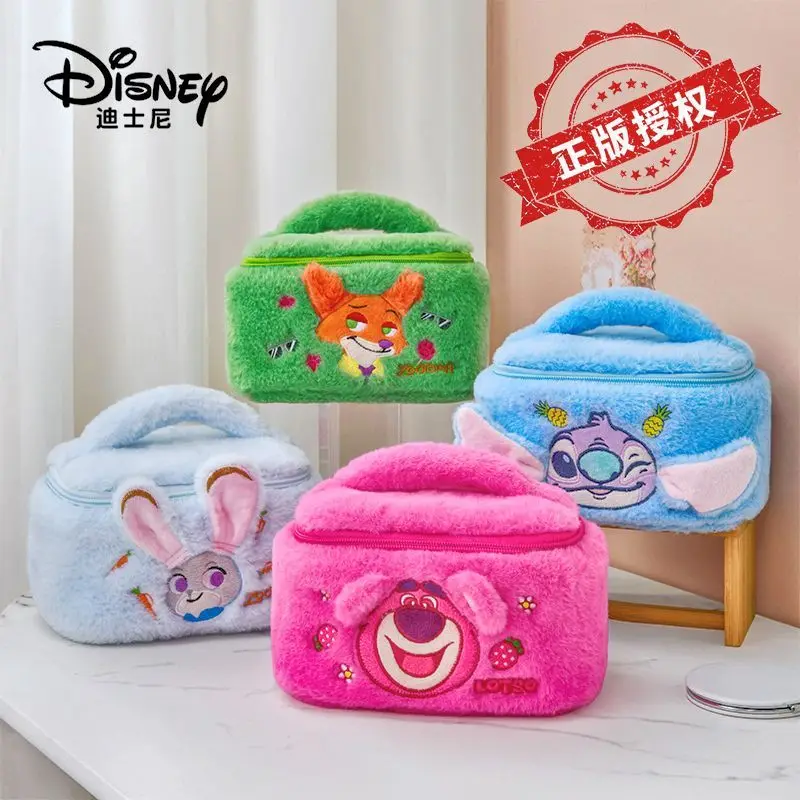 Disney ZooTopia mignon Judy Hopps trousse de maquillage dessin animé fermeture éclair point sac de rangement Lotso grande capacité voyage trousse de toilette fille cadeau