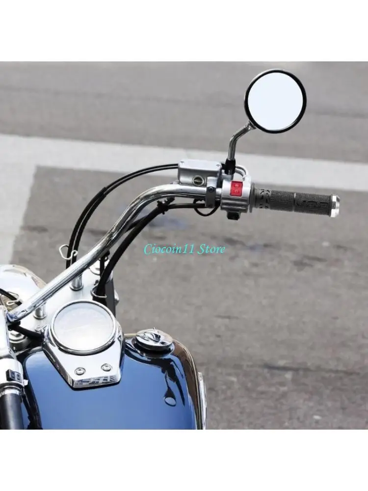 Y1UB Aluminum Alloy Motorcycle Handlebar Grips Ergonomic Design for Commuting Enhanced Comfort & Control Long Distance Riding
