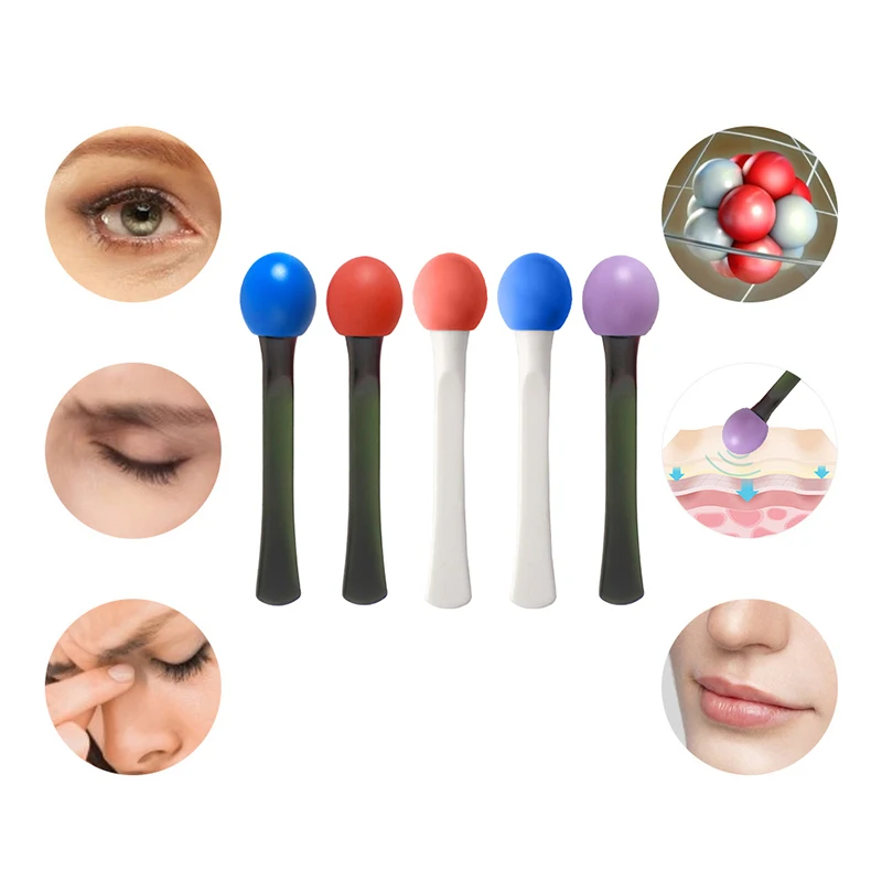 Auge Roller Massage Stick Augen Creme Applikator Kosmetische Spatel Anti Falten Gesichts Löffel Gold Legierung Gesicht Dünne Hautpflege Werkzeug