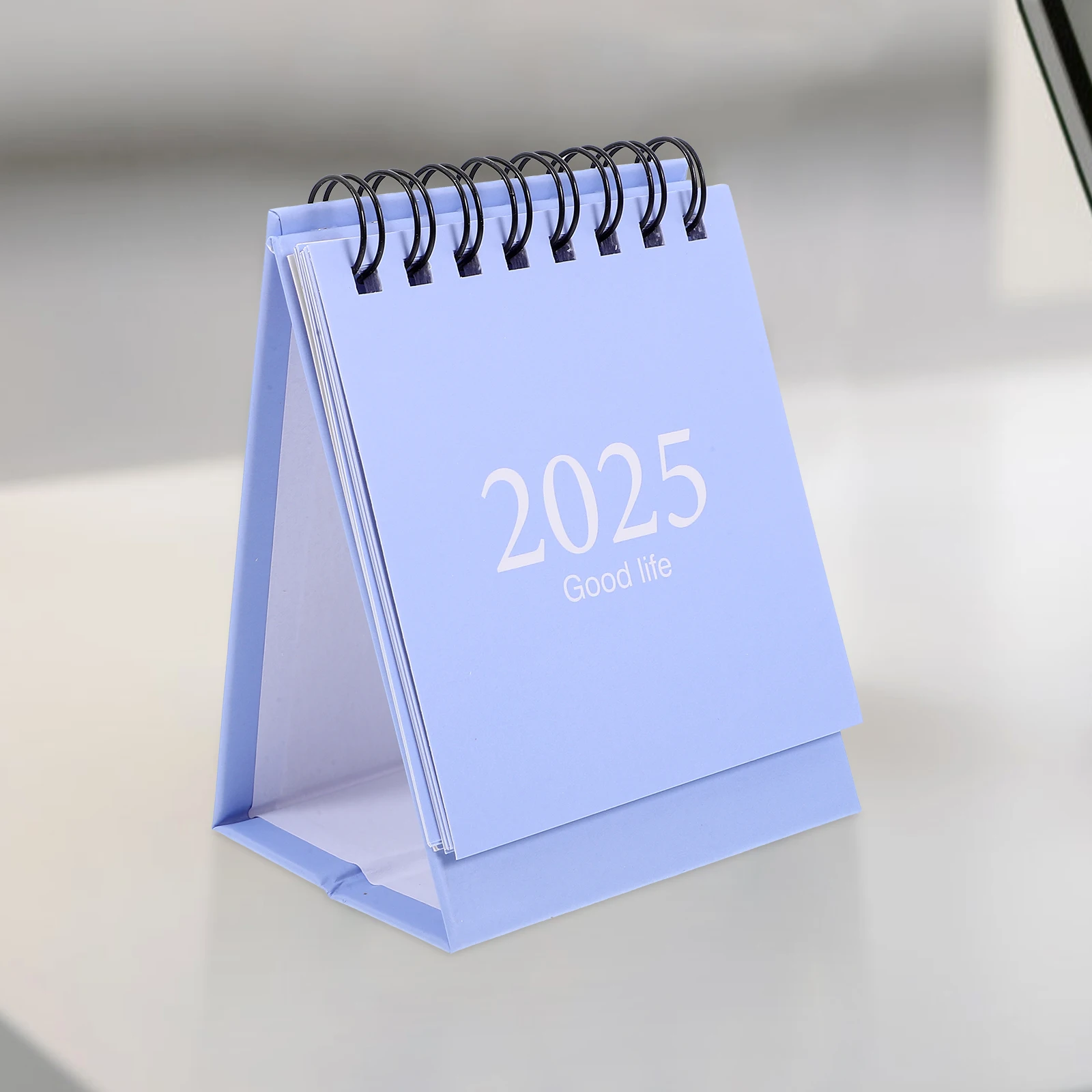

2025 Mini Desk Decorative Office Flip Thick Paper Monthly Memo 2025 Desktop Calendar For Teachers Students Office Workers Stand
