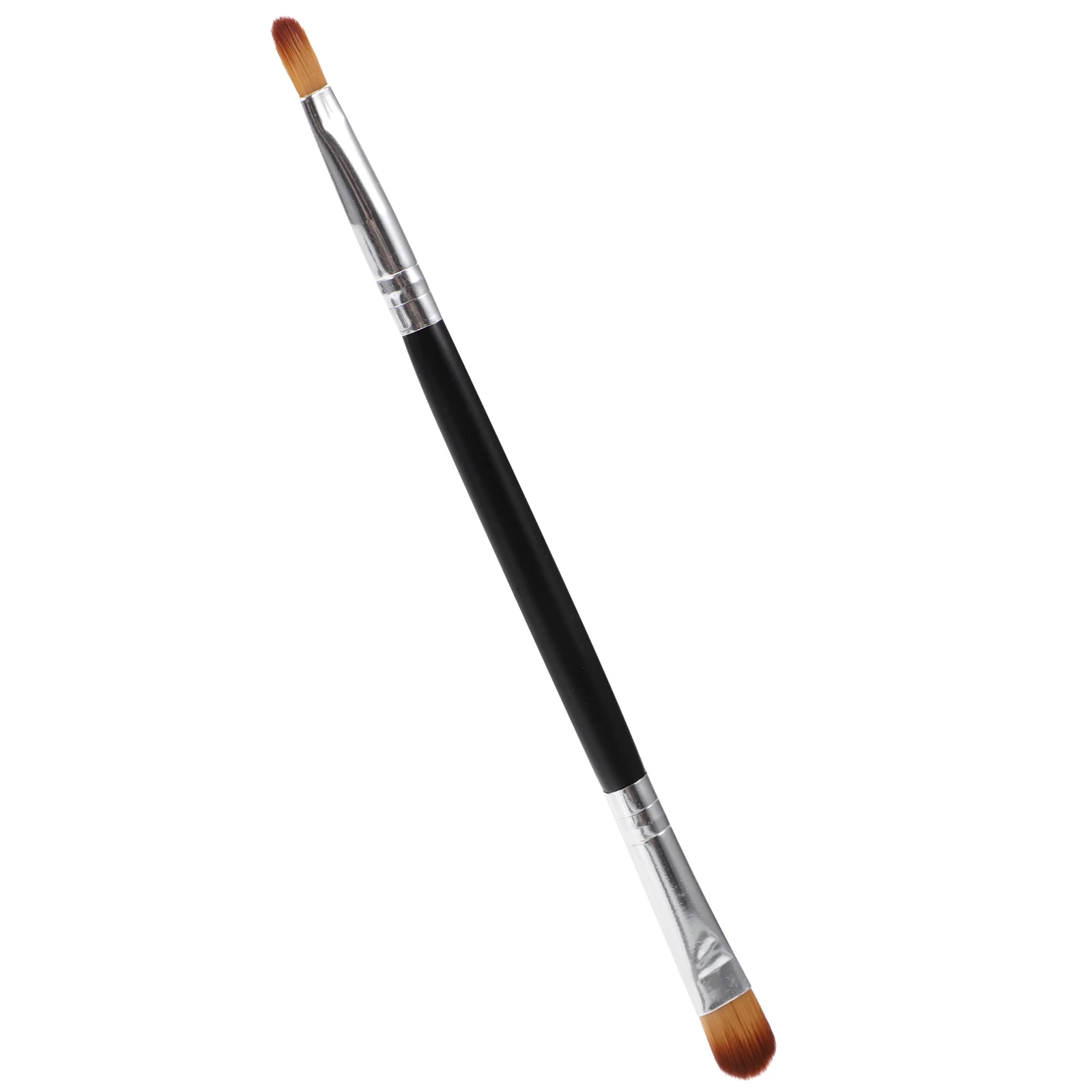 فرشاة ظل العيون عالية الجودة، فرشاة مكياج اصطناعية للبودرة، أنبوب فضي، أدوات مزج طبيعية للوجه والعيون