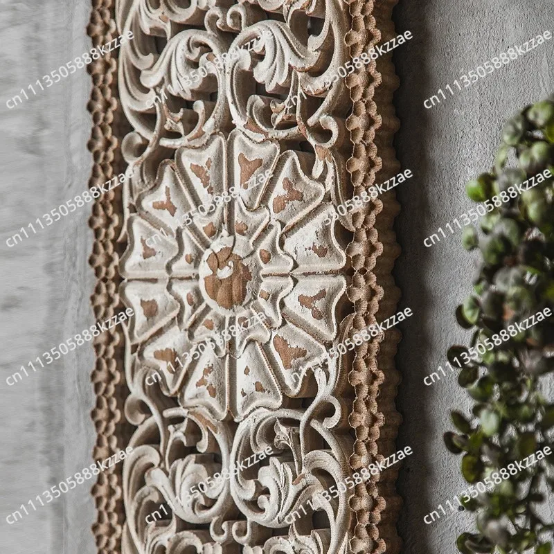 Vintage Antique Hollowed Out Wall Decoration Accents Living Room Bedroom Hangings Wall Decor Luxury Entrance Hall Background