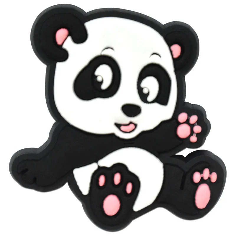 panda series characters animal shoe buckle charms accessories decorations for wristbands bracelet clog for boy party Christmas