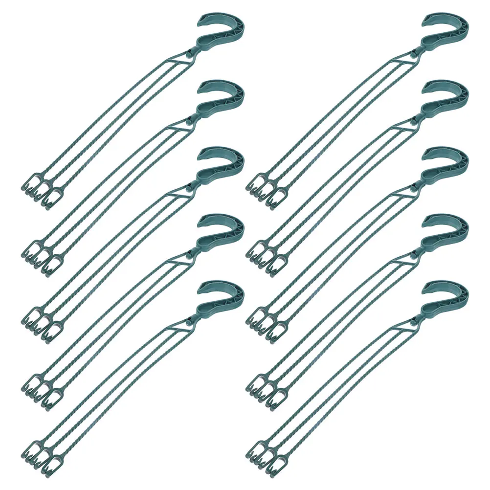 

10 Pcs Hanging Basin Hook Plant Hanger Flower Pots Hooks Flowerpot Holder Planter