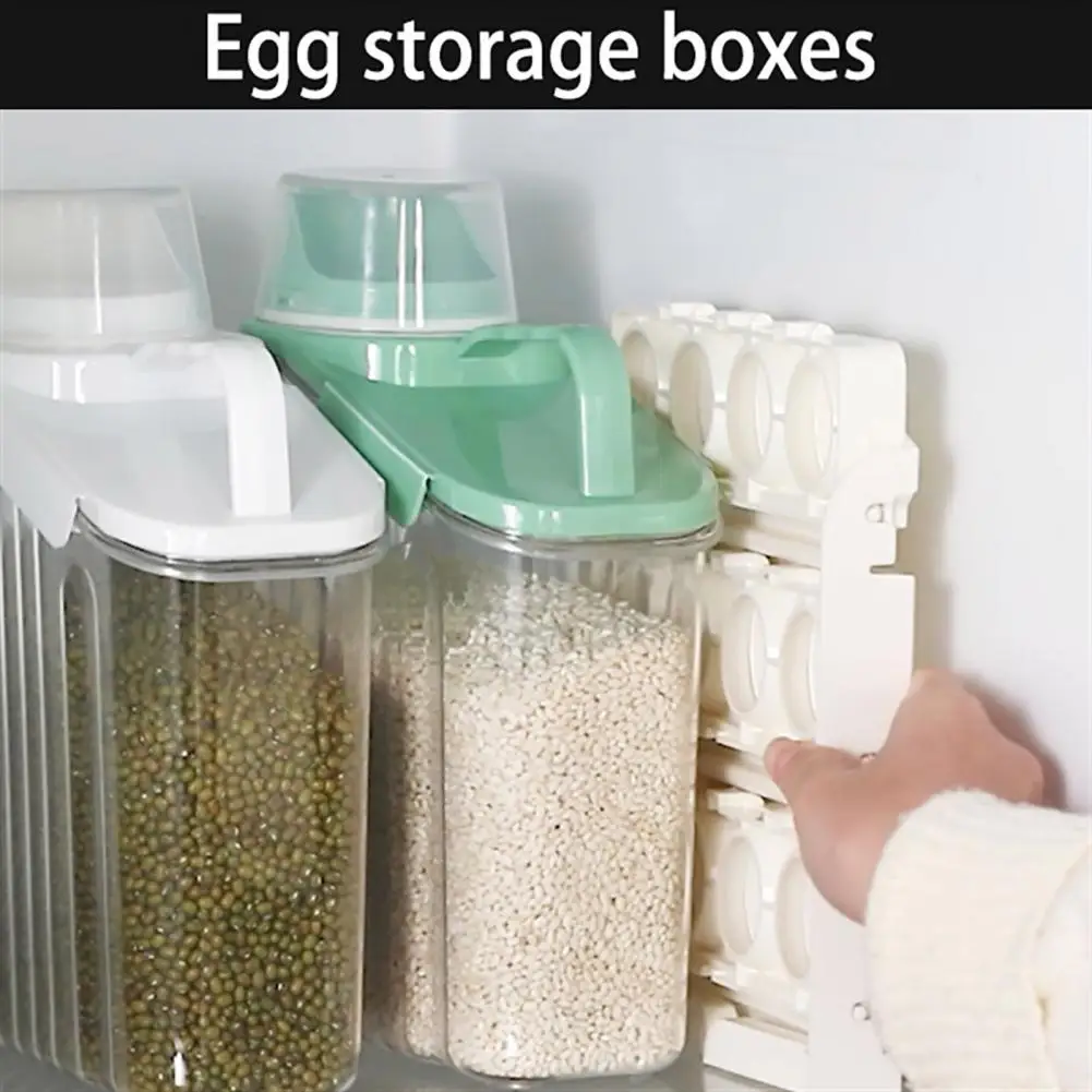 Refrigerator Egg Rack Large Capacity 3-tier Egg Rack Organize Store 24 Eggs Efficiently in Kitchen or Fridge Egg Container