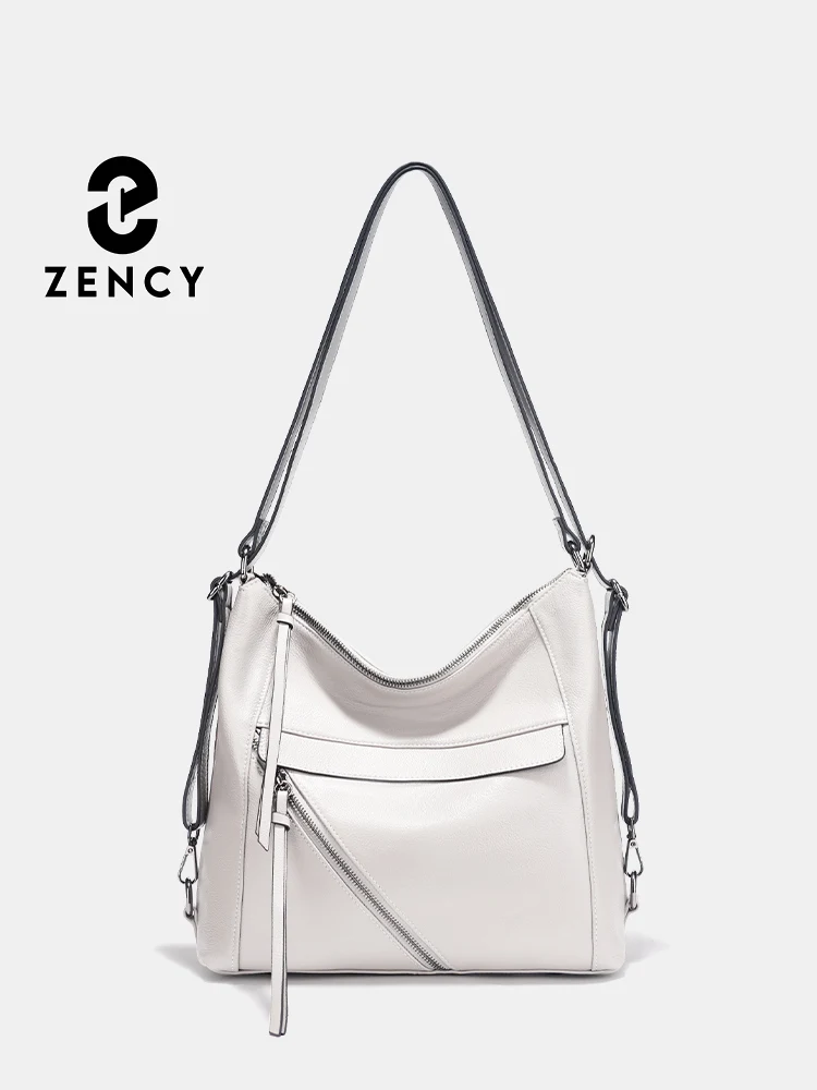 Zency Fashion Women Shoulder Bag 100% Genuine Leather Large Designer Handbag